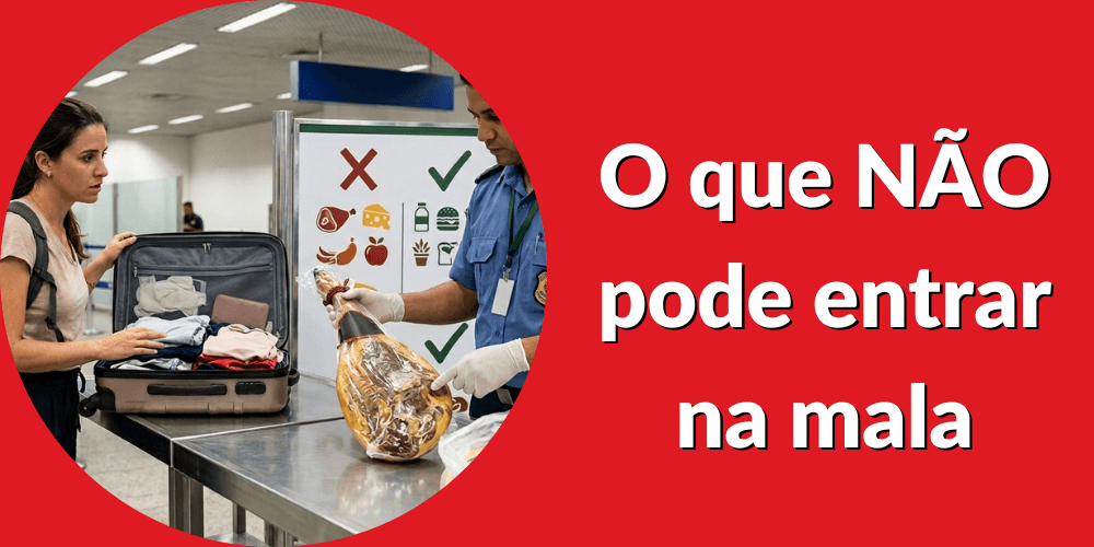 O que NÃO pode entrar na mala